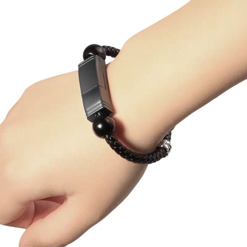 Usb Opladen Armband Charger Smart Sieraden Kraal Polsbandje Snelle Data Kabel Voor Iphone C Micro Usb Android Telefoon Autolader