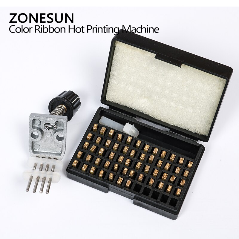 ZONESUN ZY-RM5 Coding Machine Color Ribbon Printing Machine Heat Ribbon Printer Film Bag Date Printer 220V/50Hz