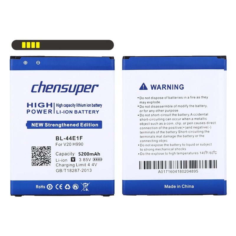 high capacity 5200mAh BL-44E1F BL44E1F Battery for LG V20 VS995 US996 LS997 H990DS H910 H918 Cell Phone Battery