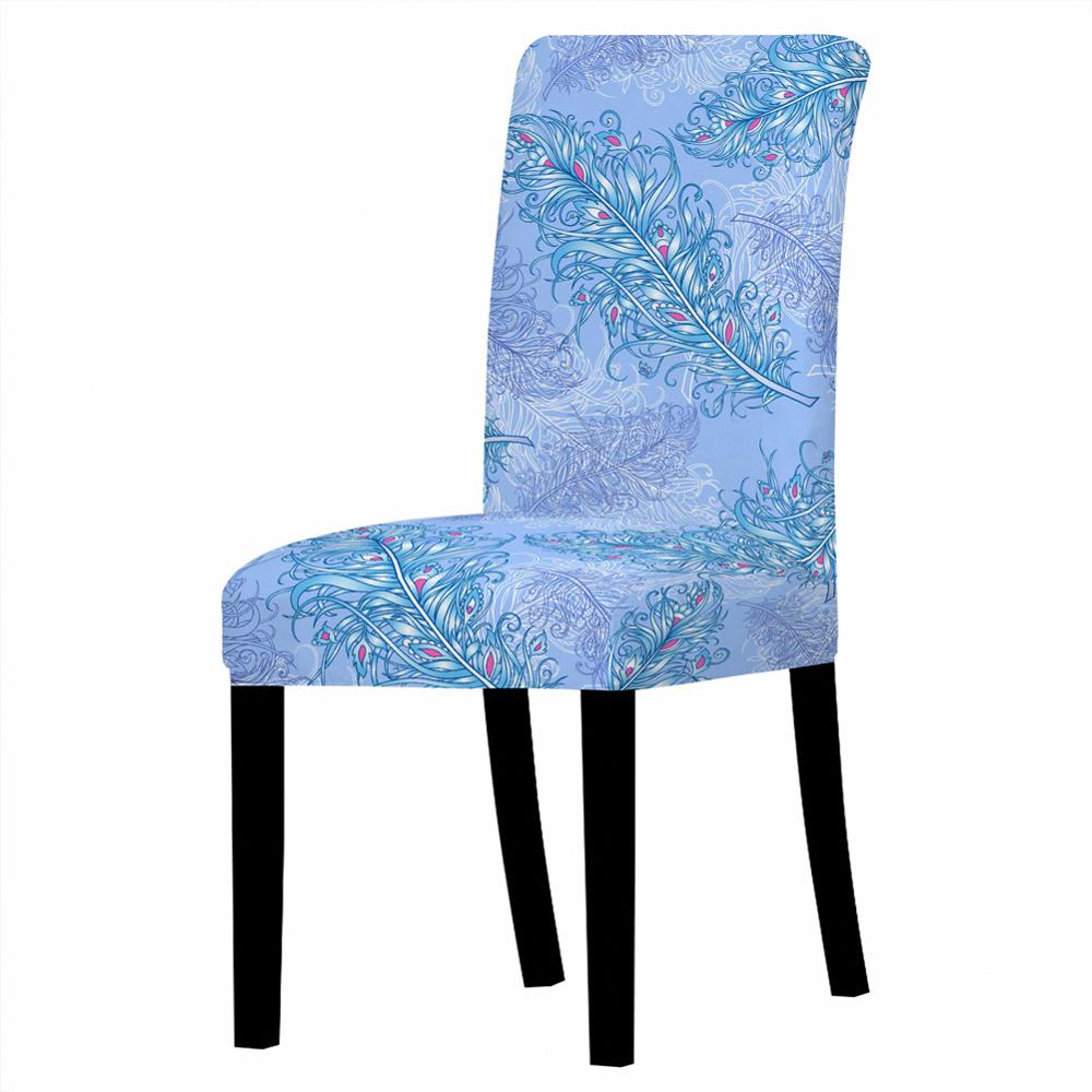Housse de chaise élastique en élasthanne avec motif mandala et fleurs, housse de protection pour chaise à dossier haut, pour restaurant, fête de mariage, décoration de salle à manger: Style 6