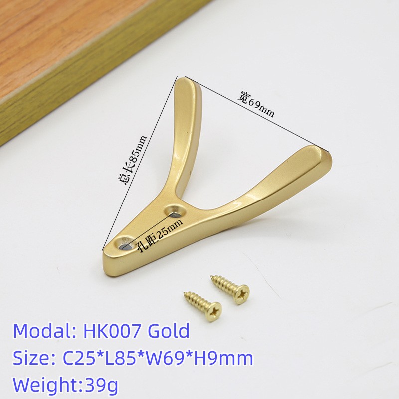 Moderne Möbelhaken Aluminium Tür Kleiderbügel Schwarz Gold Kleidung Schlüssel Kleiderbügel Haushalt Schrank Haken: Licht Grün