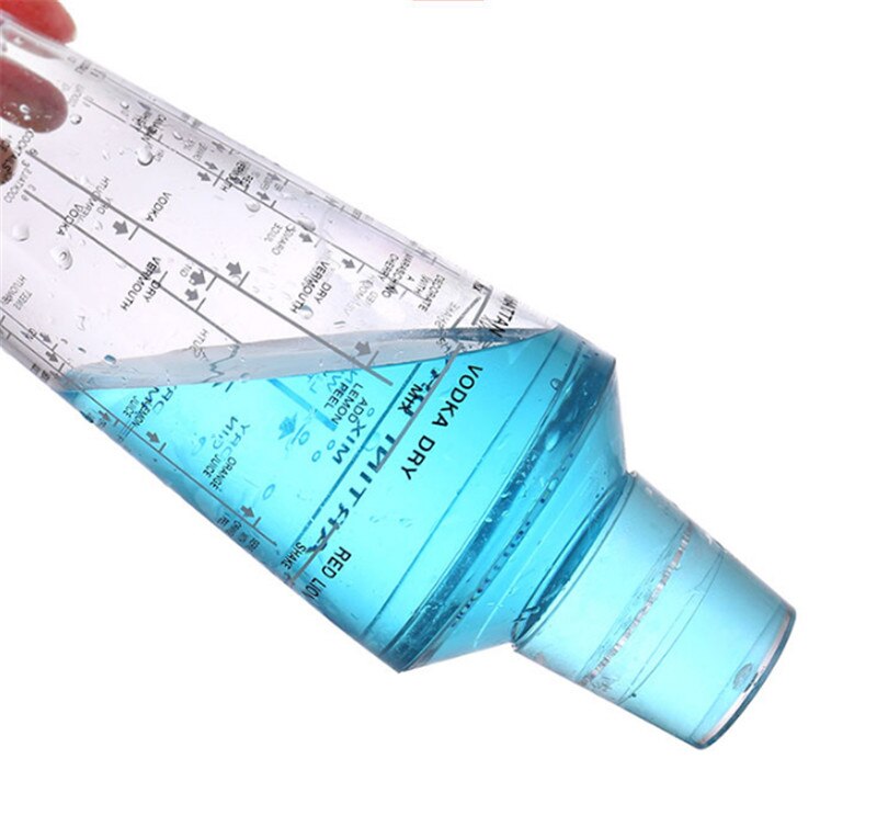 Acrylic measuring cup cocktail Shaker Cup Measurement Boston Shaker Drink Martini Mixer Bartender Bottle Wine Beer KTV Bar Tools