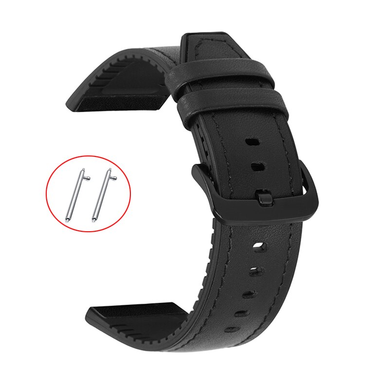 Pulsera de silicona de cuero para Amazfit GTR, correa de muñeca de 47mm para Xiaomi Amazfit Pace / Stratos 1 2 3 / GTR2 / GTR 2e: GREEN BLUE / 16 mm