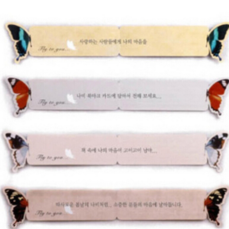 1 Uds. Marcapáginas de papel clásico de mariposa, marcapáginas para libros, soporte para marcadores, bonito para escuela