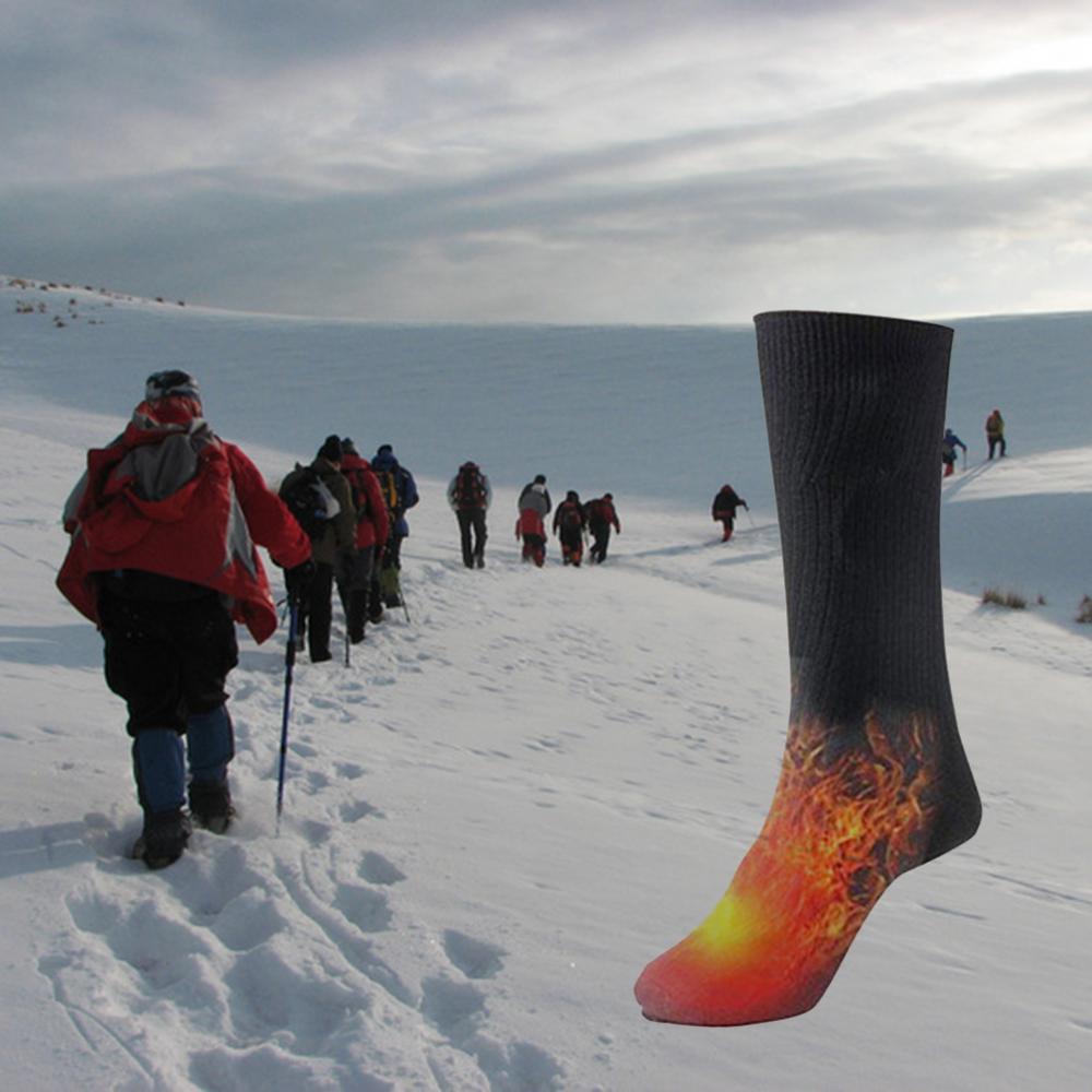 Thermal Cotton Heated Socks Sport Ski Socks Winter Foot Warmer Electric Warming Sock Tool O11