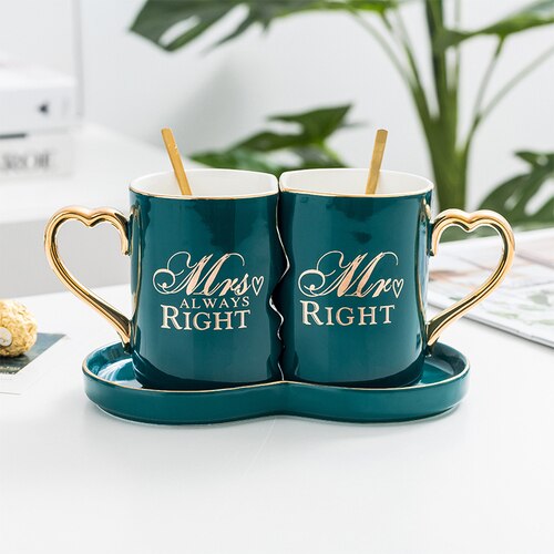 European Luxury Tea Cups and Saucers Set Gold Rim Royal Porcelain Espresso Sups Cup Stand Tazzine Caffe Wedding Cups AC50CU: B