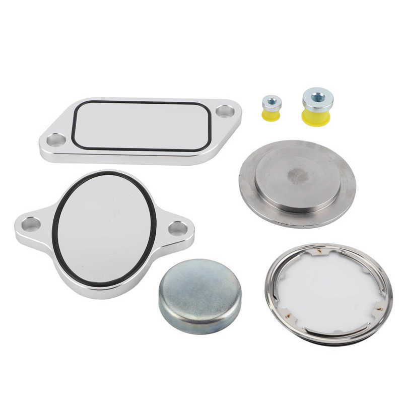 EGR Delete Plug with Gaskets Kit Set EGR Cooler Eliminate Fit for Cummins ISX CM871 Engine