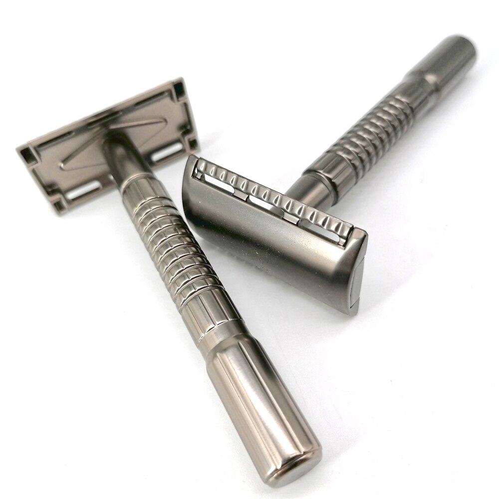Navaja de afeitar de doble filo Vintage para hombre, lemonald afeitadora de seguridad, de 15 Blads