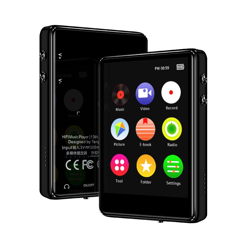 Bluetooth  mp4 -speler 2.4 inch volledig touchscreen fm-radio-opname e-book muziekvideospeler ingebouwde luidspreker voor kinderen