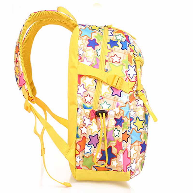 SONNE ACHT Glücklich Stern Mädchen Rucksack Licht Schule Tasche 43 CM Glücklich Stern Druck freundlicher Rucksack Pack Für Mädchen SchöNe