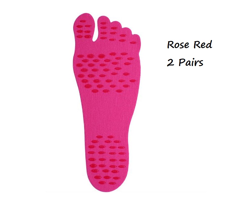 2 Pairs Adult Seaside Beach Feet Protective Soles Child Slip-proof Insulation stickers Invisible Beach insoles Foot Plantar Pads: Small for Child