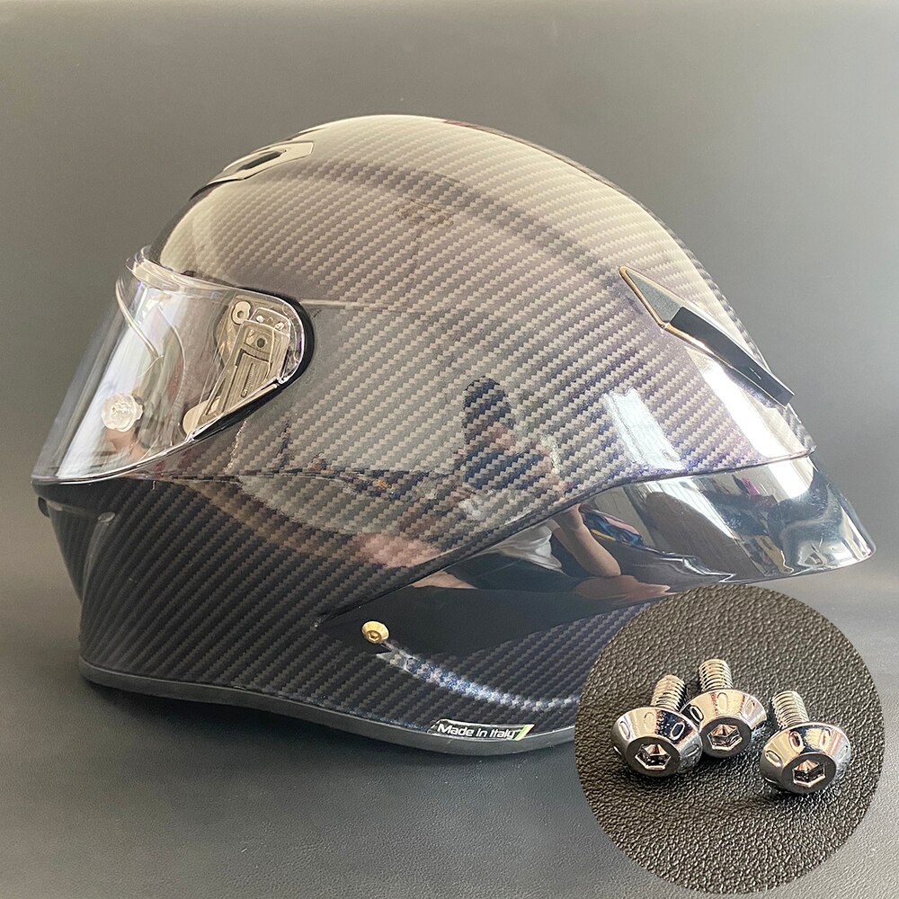 Alerón especial para casco, fijación de tornillo, repuesto de ala trasera, juego de accesorios de 3 piezas para AGV pista GPRR GPR Corsa R