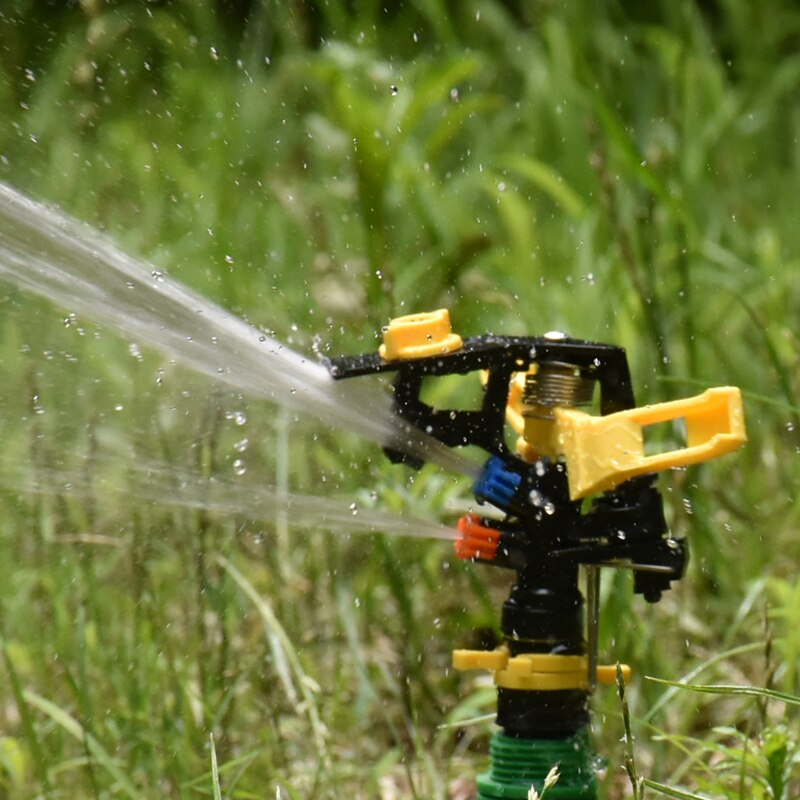 360 degrees Rotating water sprinkler With support Rocker nozzle farm sprinklers used for watering & irrigatio 1set