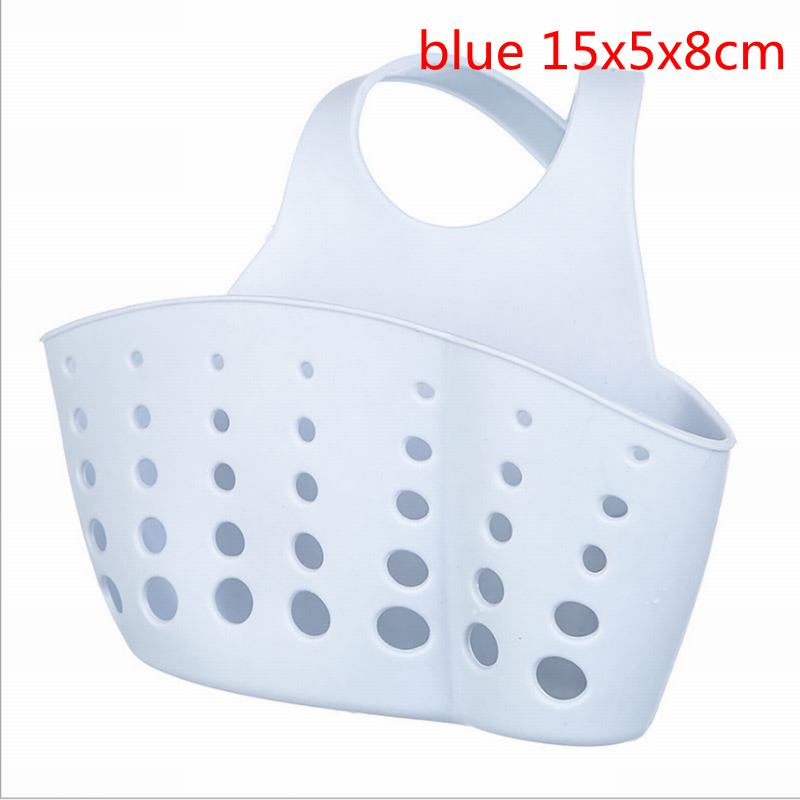 Support d'évier télescopique, panier de rangement extensible pour la cuisine à domicile, support de réglage ménager, rangement de cuisine à domicile: Bleu 15 x 5 x 8cm