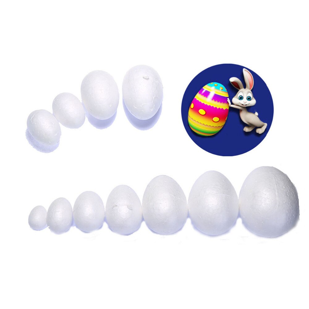 50pcs 3.5cm Durafoam Eggs Styrofoam DIY Easter Egg Crafts Eggs