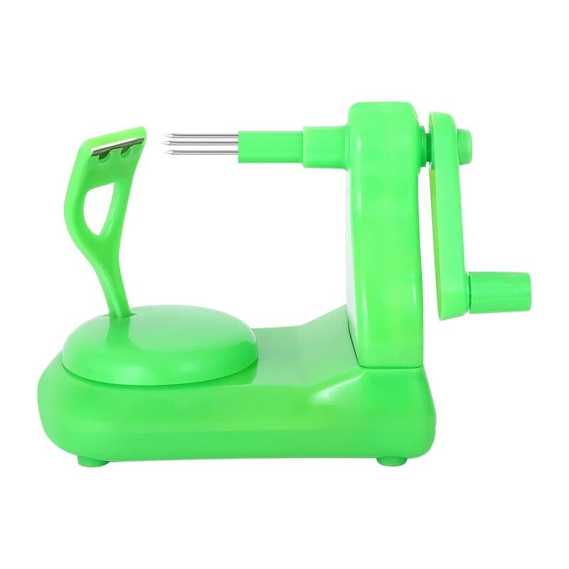 Multifunctional Rotary Fruit Peeler Machine Suction Portable Cutting Fruits Peeled Tools Kitchen Cutter Accessories: Green