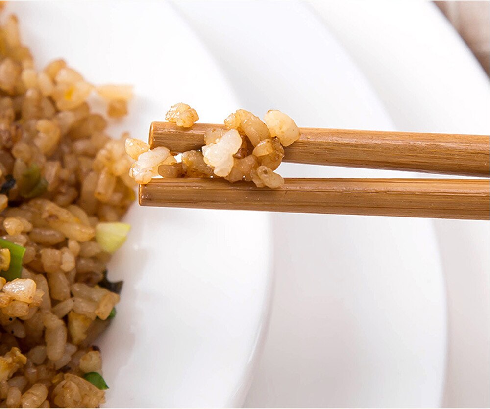 5 pares reutilizable chino palillos de bambú japonés hecho a mano palillos de haya Natural palitos para Sushi herramientas de cocina