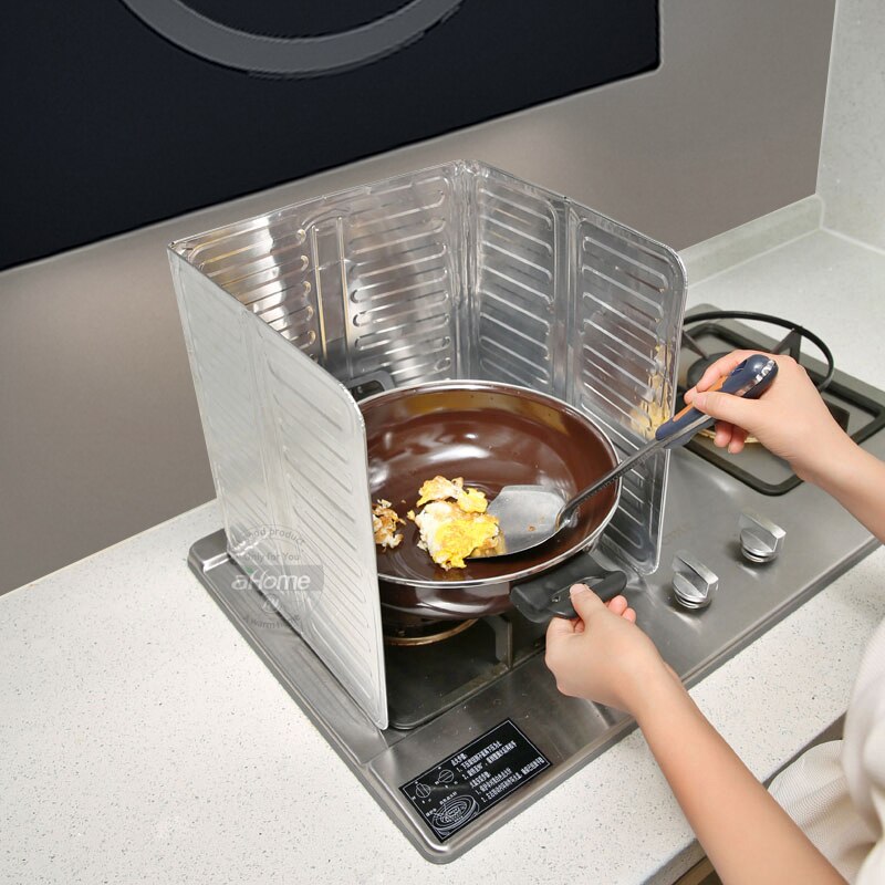 Köksredskap aluminiumfolie olja stänkskärm anti-stänk skiva spis olja baffel matlagning baffel förhindra oljestänk