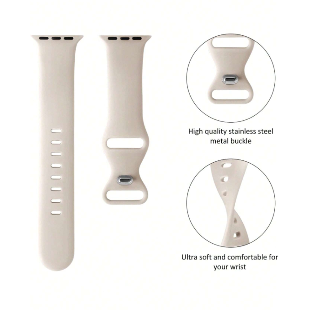 Siliconen lus Voor Apple Horloge band vrouwen voor iwatch 10/9/7/38mm 40mm 41mm 42mm 44mm 45mm 46mm Band