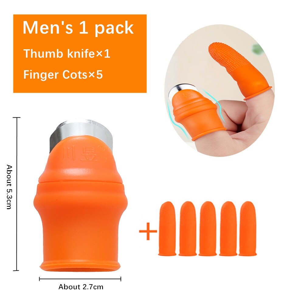 Kciuk ochrona kombajnu palec gumowy rękaw nożyce ogrodowe zbieranie roślin separator urządzenie robić zbierania warzyw: Default Title