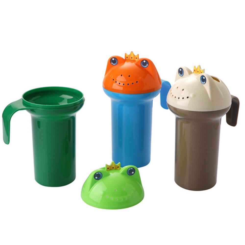 2 stks Kikker Babybadje Shampoo Water Scoop Plastic Cup Bailer voor Kids Douche