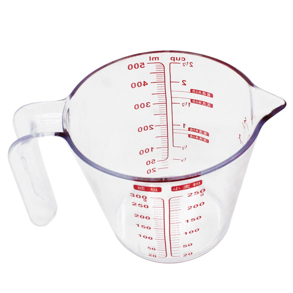 Plastic Measuring Cup Jug Pour Spout Kitchen Baking Cooking Tool 250ml