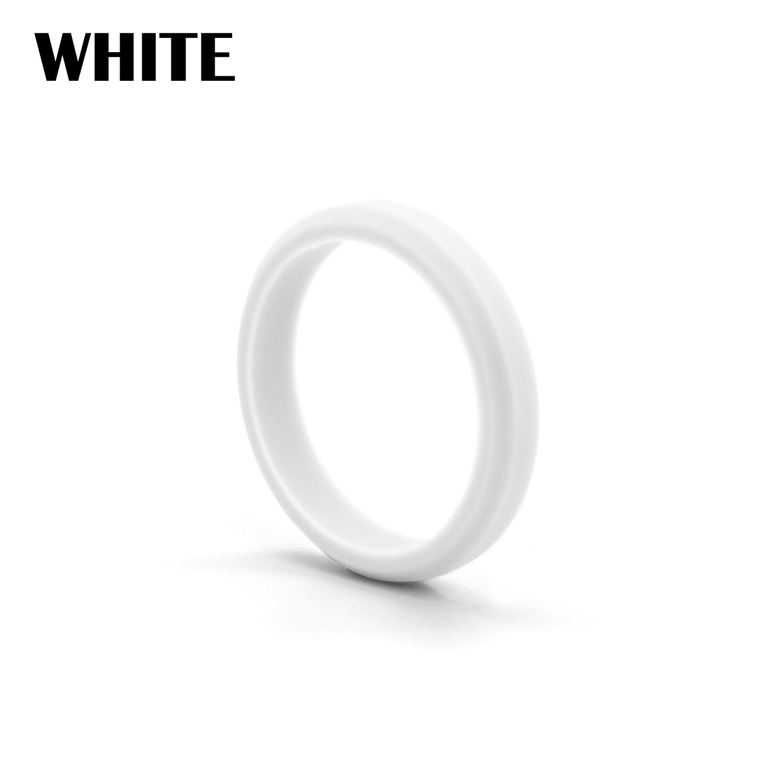 Anillo deportivo de silicona hipotenusa para mujer, 7 colores, bandas de goma para boda, anillos flexibles hipoalergénicos, 1 ud.: 8 / YELLOW