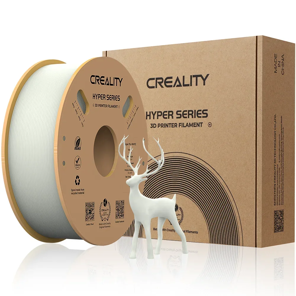 Creality PLA Filament Pro Hyper PLA High Speed 3D Printer Filament 1.75mm 1kg for Creality K1/K1 Max/Ender-5 S1: black