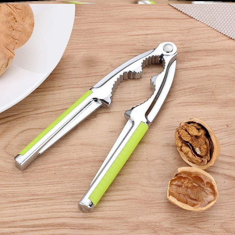 Pinzas multifunción para cocina, utensilios de cocina, pinza para nueces, pecanas, avellanas, avellanas, cascanueces: Verde claro