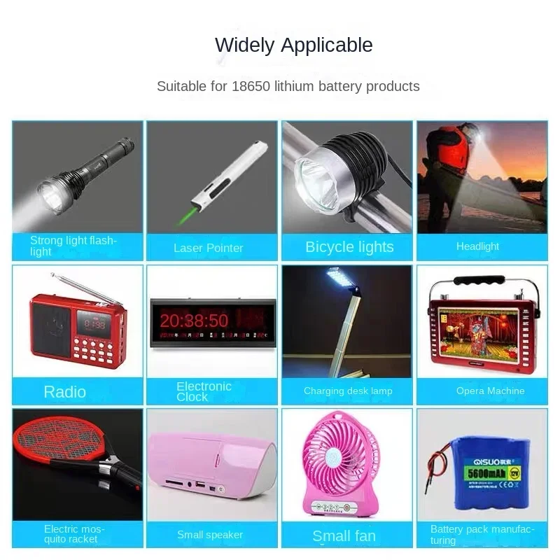 18650 Akku Akku 3,7 V 9900mAh Li-Ionen-Akku für Taschenlampen-Ladegerät