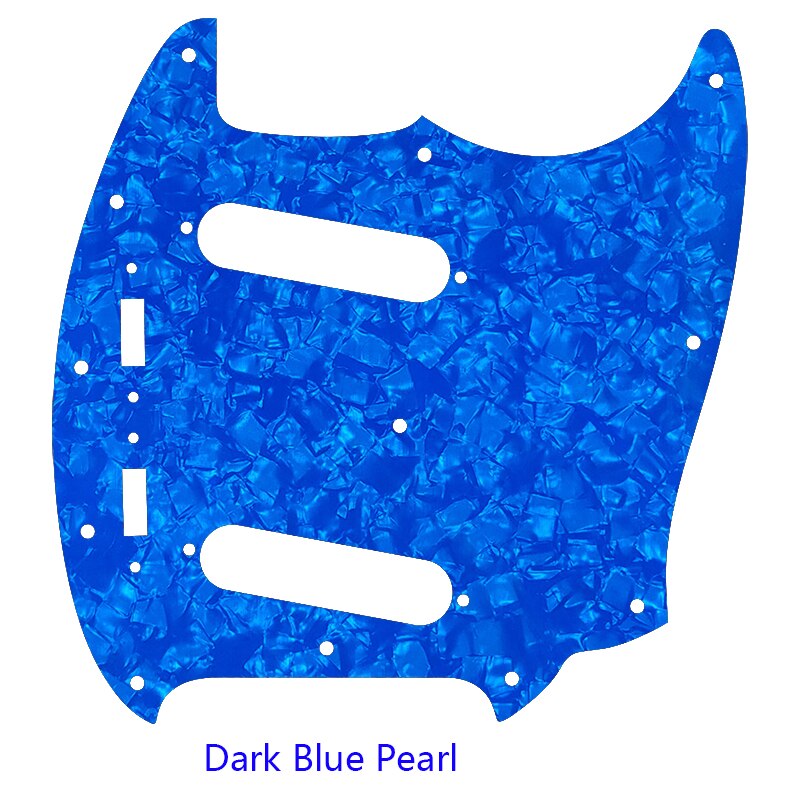 Pleroo Custom Gitaar Pickgaurd Scratch Plaat-Voor Ons Mustang Gitaar Slagplaat Scratch Plaat: Dark Blue Pearl