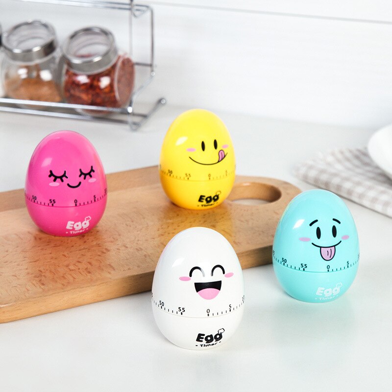 Kitchen Clockwork Timer Cartoon Mechanical Reminder Alarm Clock Lovely Egg Kitchen Time Scale Timing Reminder