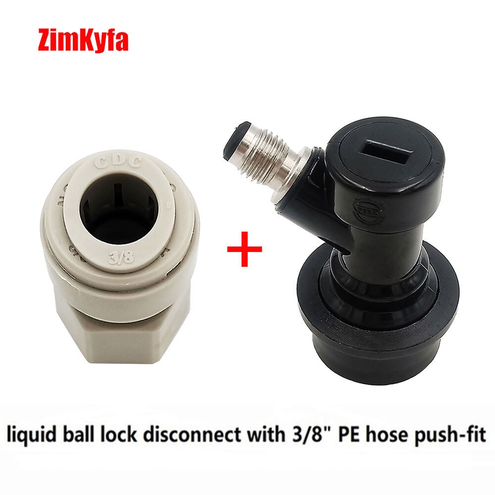 thumbnail image 2 of KegLand Ball Lock Gas Disconnect – Grey Barbed Fitting For Corny Keg Beer Brewing 2 of 4