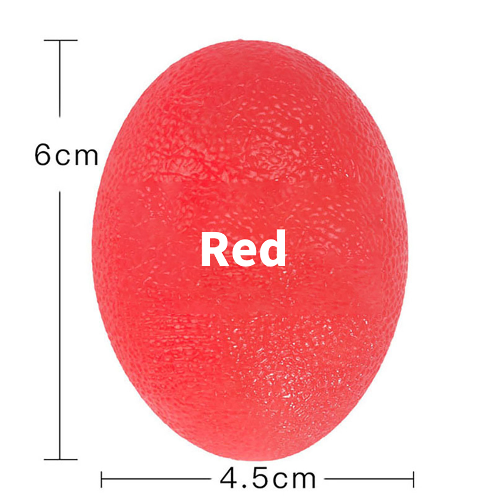 2Pcs Hand Massage Therapy Grip Ball For Hand Finger Strength Exercise Stress Relief Decompression Ball Fitness Equipment: Red
