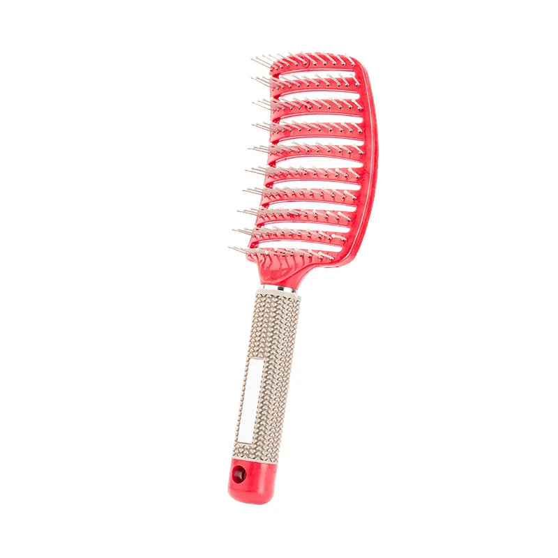 1 Uds. Cepillo de pelo Original, peine mágico para el cabello, cepillo para desenredar el cabello, peine para masaje de piojos, salón de peluquería enredado para mujeres: Azul claro
