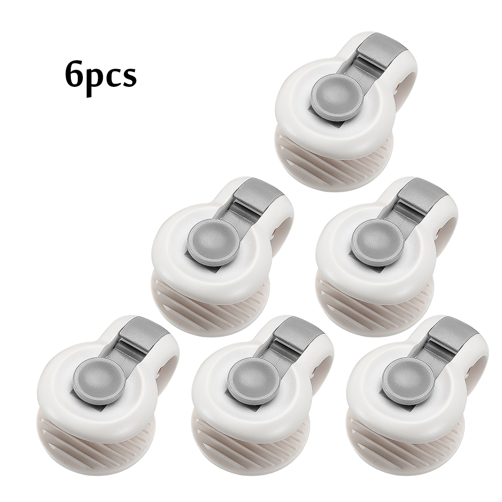 6pz clip per trapunta copripiumino antiscivolo coperta di plastica clip di fissaggio clip copriletto copripiumino fissatore dispositivo anti-corsa: Grigio chiaro