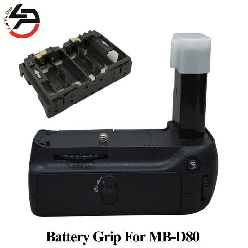 Multi-power Battery Grip Houder voor Nikon D90 D80 als MB-D80 Camera Batterij Handgreep Holder