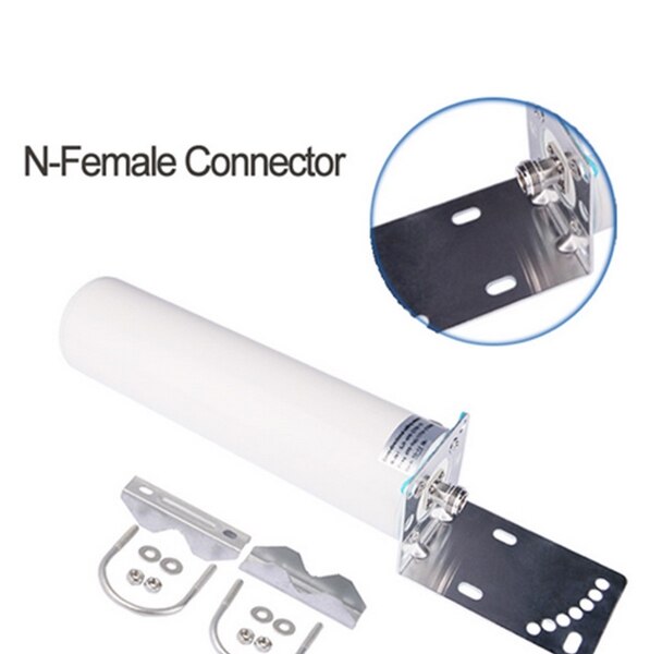 KuWFi-antena 3G/4G LTE macho, antena externa de 2,4 Ghz, 3GBooster, con Cable para repetidor de señal GSM, Wifi: no cable