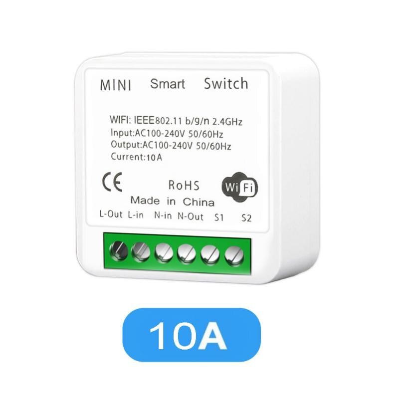 Wifi diy smart bytte om fjernkontroll 10a/16a trådløse brytere smart hjem tuya smart liv app kontroll via alexa google hjem: 10a stil a