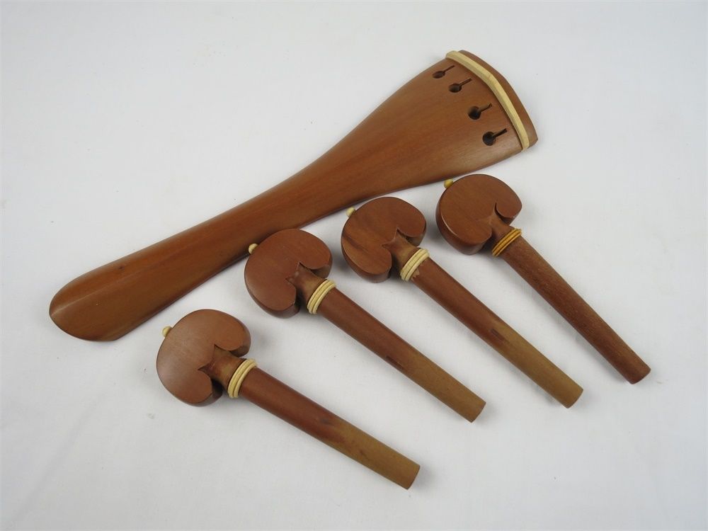 4/4 Cello onderdelen, Top grade jujube hout Cello staartstuk peg mooie inlay