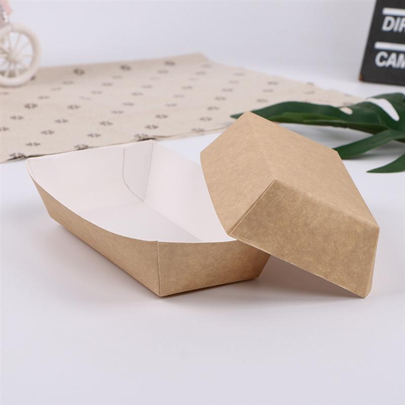 50Pcs Parchment Paper Baking Tools Food Grade Grease Paper Storage Trays Bread Burger Fries Wrappers Cookie Oilpaper Box