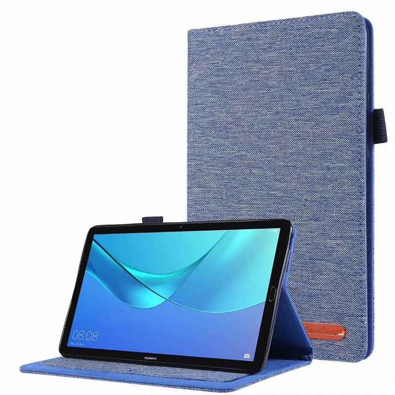 Luksusowe etui do Huawei MediaPad M5 lite 8.0 JDN2-AL00 JDN2-W09 Tablet miękka podstawka pokrywa dla Huawei M5 Lite 8 cal Case Fundas: 01 Blue