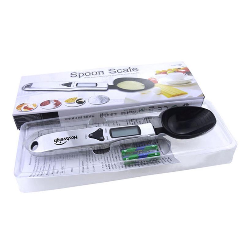 1pcs 500/0.1g Digital Lab Gram Electric Scale Measure Food Spoon Weight Scale Kitchen Measuring Spoon Kitchen Accessories