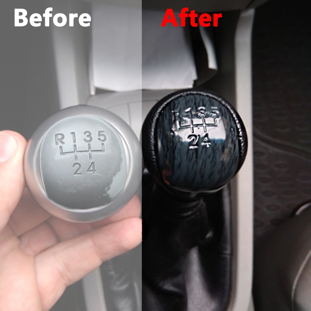 Car Styling 5 Speed Manual Gear Shift Knob Shifter Lever Pen Head For Hyundai Elantra I30 For Kia Forte Soul