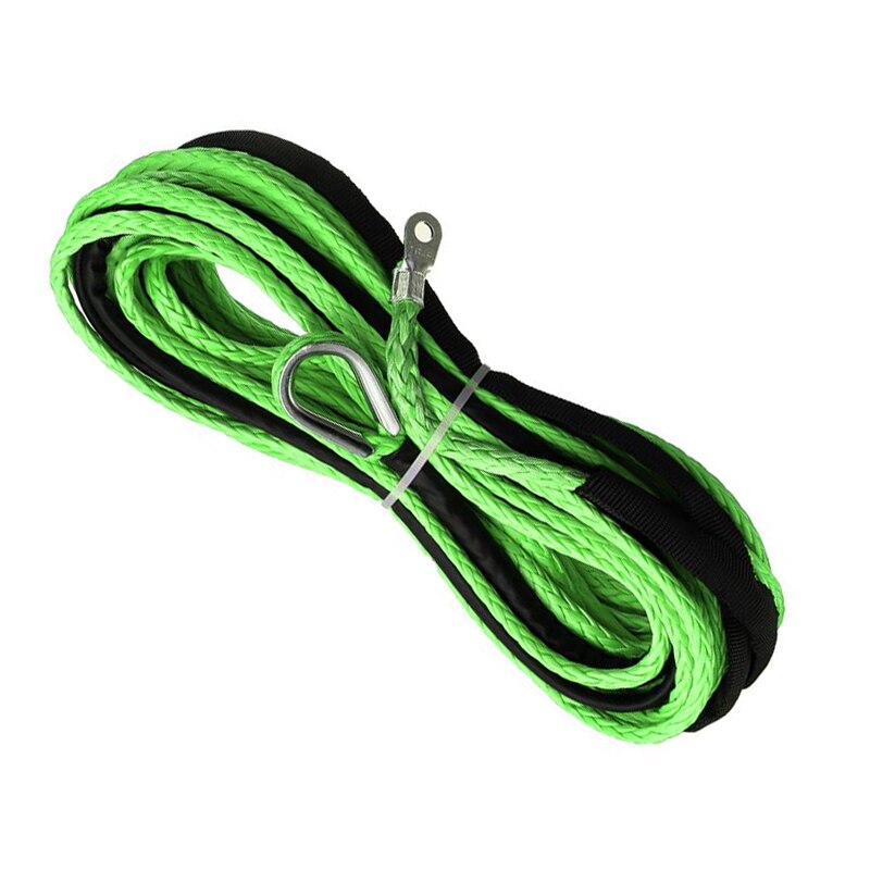 Nylon Rope 5.5mm x15m Synthetic Fiber Winch Line Cable Rope 4x4 Off-road Vehicle Winch Rope Synthetic Rope 5500LBs