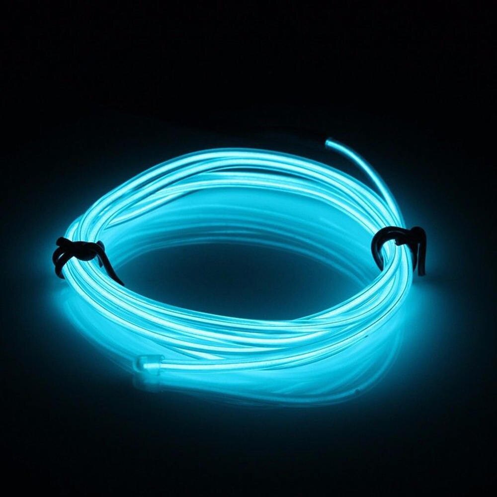 2M El Wire Led Auto Auto Interieur Decor Tl Neon Strip Koud Lamp Tape 12V