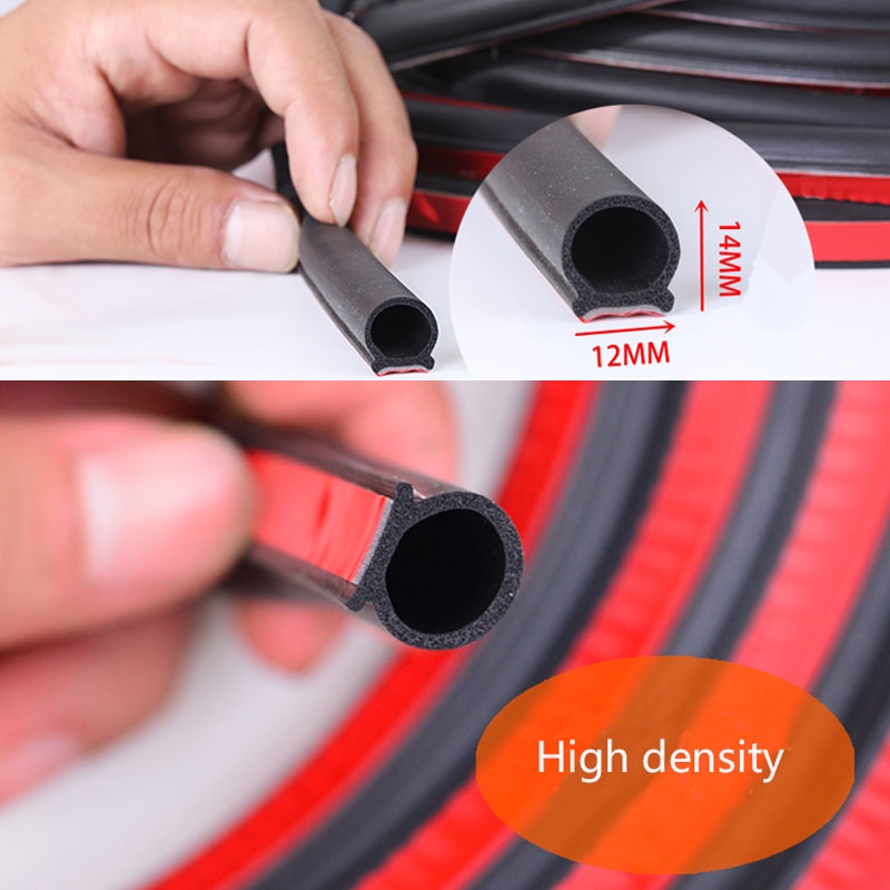 2-8M Rubber Deur Afdichting Strip Grote D Soort Auto Deur Afdichting Strip Universele Noise Isolatie Epdm Auto rubber Waterdichte Afdichtingen Voor Auto