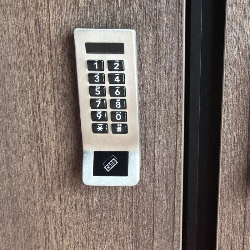 Rustfritt stål panel digital elektronisk rfid & passord tastatur nummer skap dør kode lås med avtrekker