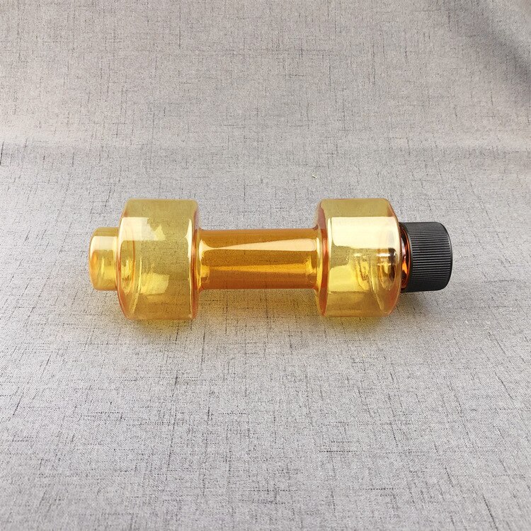 Mancuernas de agua de culturismo Unisex, pesas ajustables, botella de agua de 550ml, portátil a prueba de fugas, mancuerna de Fitness: Oro