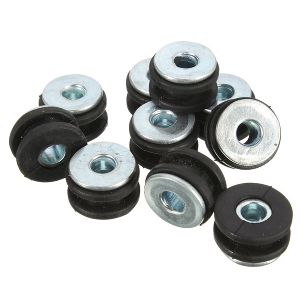 10 pièces moto en caoutchouc carénage capot oeillet bague boulons joint accessoires